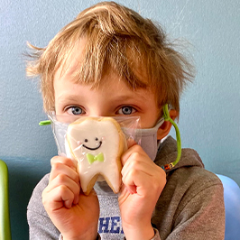 Child with missing teeth