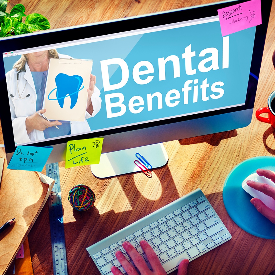 dental benefits on a computer screen